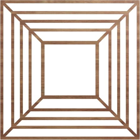 Ekena Millwork Raven Wood Fretwork Pierced Ceiling Medallion, Walnut, 40"OD x 14 5/8"ID x 3/8"T CMWP40X40X0375RAWA